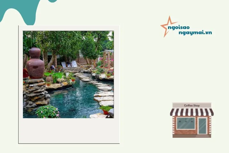 Nhà hàng cafe Cá Koi-Thủy Mộc Quán